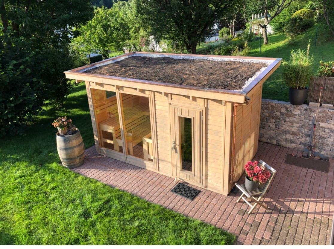 Tirano Gartensauna mit Vorraum